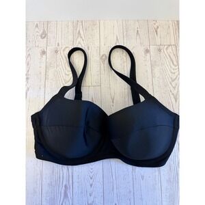 Aerie Black Underwire Bra 36DD Full Coverage Smooth Cups Adjustable Straps‎